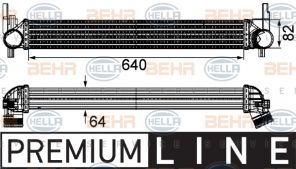 Hella 8ML 376 746-141 - Chladič plniaceho vzduchu