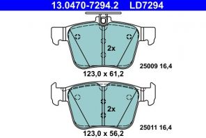 ATE 13.0470-7294.2 - Brzdové platničky -