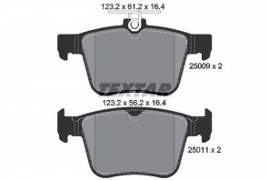 Textar 2500901 - Brzdové platničky -