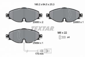 Textar 2568301 - Brzdové platničky -