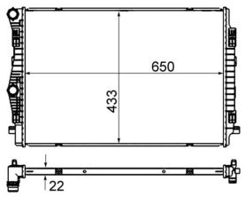 Mahle CR 2055 000S - Chladič vody -
