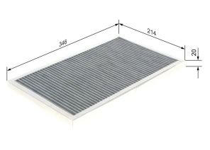 Bosch 1 987 432 333 - Peľový filter