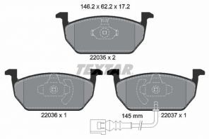 Textar 2203501 - Brzdové platničky -