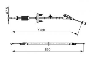 Bosch 1 987 482 797 - Brzdové lano -