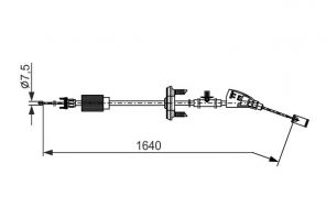 Bosch 1 987 482 798 - Brzdové lano -