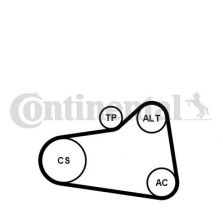 Contitech 6PK905 EXTRA K1 - Sada klinového rebrovaného remeňa -