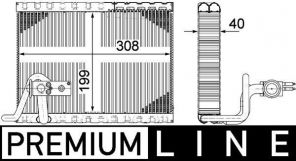 Mahle AE 124 000P - Výparník
