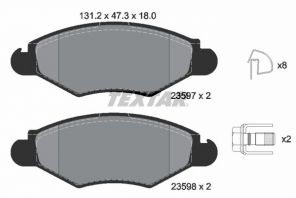 Textar 2359703 - Brzdové platničky -