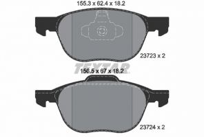 Textar 2372381 - Brzdové platničky -