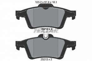 Textar 2521201 - Brzdové platničky -
