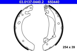 ATE 03.0137-0440.2 - Brzdové čeľuste -