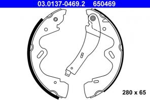 ATE 03.0137-0469.2 - Brzdové čeľuste -