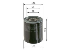 Bosch 0 986 452 066 - Olejový filter