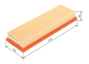 Bosch 1 457 433 531 - Vzduchový filter