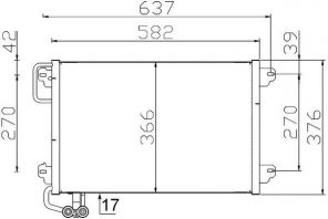 Mahle AC 304 000S - Kondenzátor
