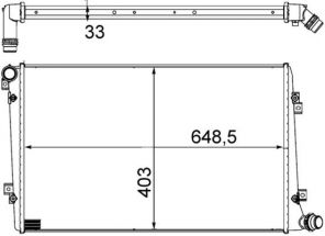 Mahle CR 1203 000S - Chladič vody -