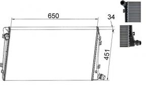 Mahle CR 1395 000S - Chladič vody -