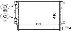 Mahle CR 761 000S - Chladič vody -
