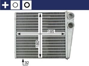 Mahle AH 208 000S - Výmenník tepla vnútorného kúrenia