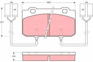 TRW GDB902 - Brzdové platničky -