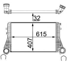 Mahle CI 83 000S - Chladič plniaceho vzduchu