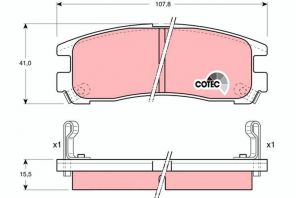 TRW GDB1023 - Brzdové platničky -