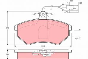 TRW GDB1057 - Brzdové platničky -