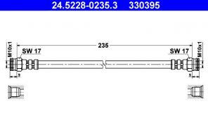 ATE 24.5228-0235.3 - Brzdová hadica -