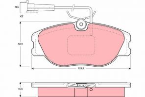 TRW GDB1058 - Brzdové platničky -