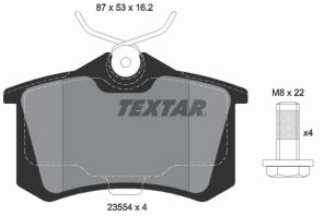 Textar 2355406 - Brzdové platničky -