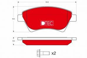 TRW GDB1552DTE - Brzdové platničky -