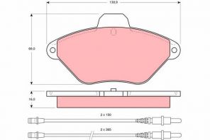 TRW GDB1102 - Brzdové platničky -
