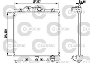 Valeo 231434 - Chladič vody -