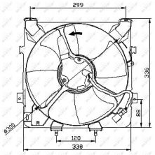 NRF 47041 - Ventilátor motora -