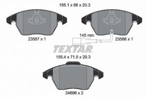 Textar 2469602 - Brzdové platničky -