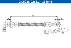 ATE 24.5286-0265.3 - Brzdová hadica -