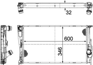 Mahle CR 1085 000P - Chladič vody -