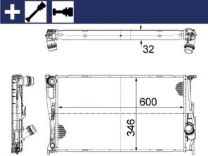 Mahle CR 1085 000S - Chladič vody -