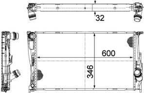 Mahle CR 1086 000P - Chladič vody -