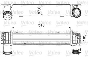 Valeo 818664 - Chladič plniaceho vzduchu -