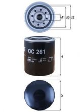 Knecht OC 261 - Olejový filter -