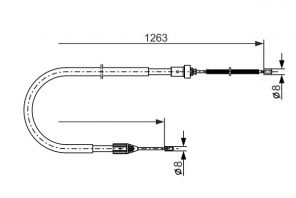 Bosch 1 987 477 642 - Brzdové lano -