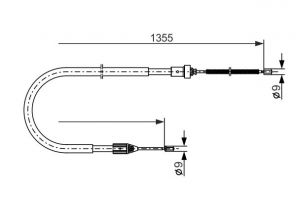 Bosch 1 987 477 644 - Brzdové lano -