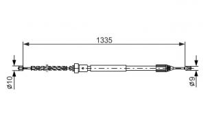 Bosch 1 987 477 783 - Brzdové lano -