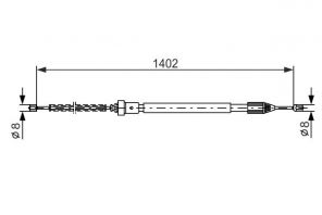 Bosch 1 987 477 784 - Brzdové lano -