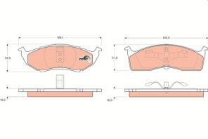 TRW GDB1236 - Brzdové platničky -