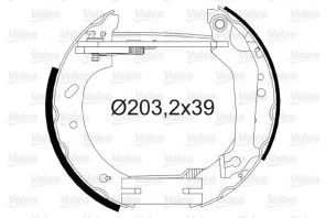 Valeo 554858 - Brzdové čeľuste -