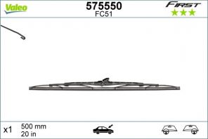 Valeo 575550 - Stieracia lišta -
