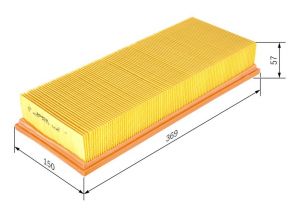 Bosch 1 457 433 608 - Vzduchový filter