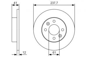 Bosch 0 986 479 S45 - Brzdový kotúč -